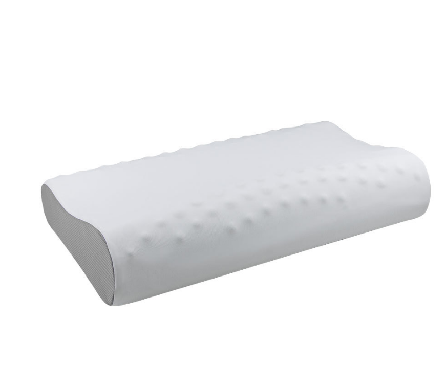 Memory foam pillow with massage function, high and low pillow