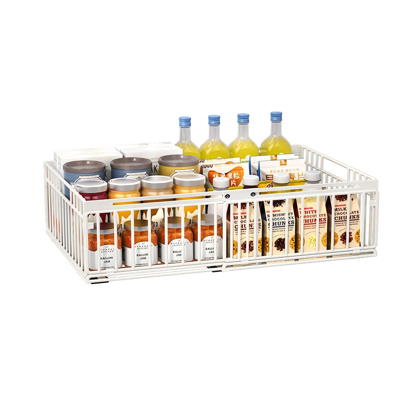 Wire frame drawer-type storage rack