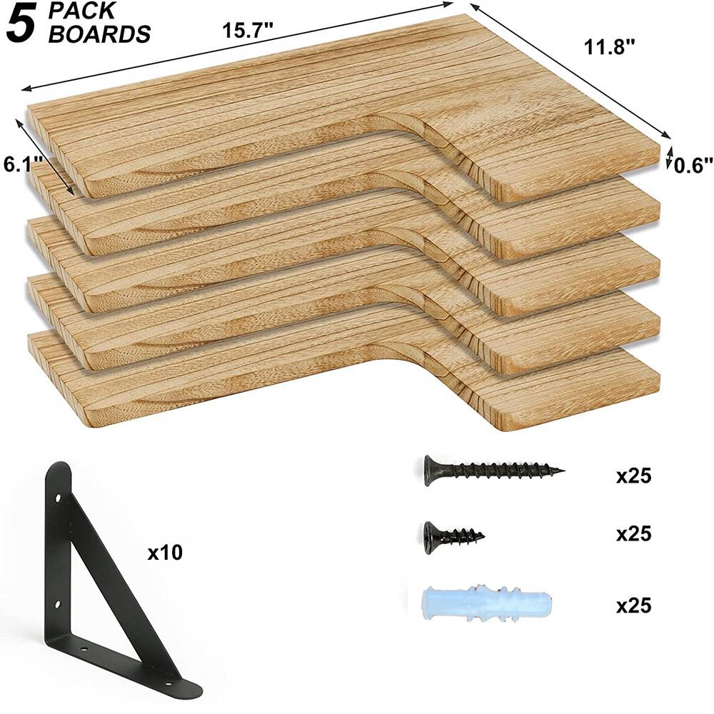Corner suspended 5-layer storage rack