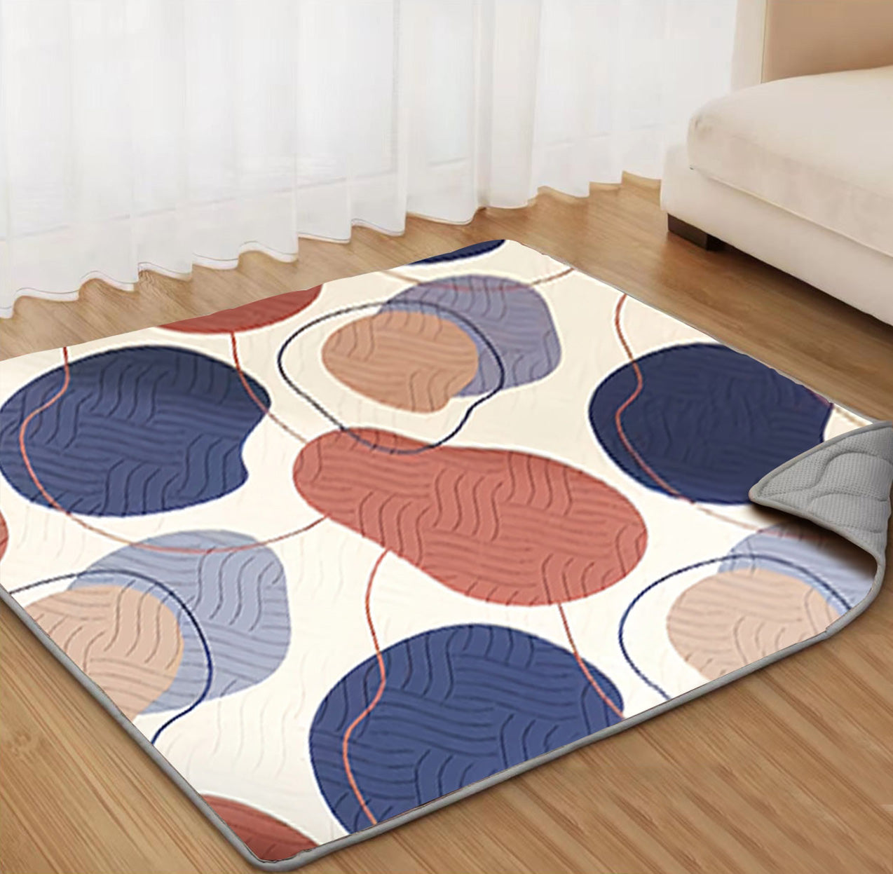 Baby Play Mats for Floor, 50x50 Playpen Mat, Thicken Cushioning Padding Foam Playmate for Baby and Toddlers Infants, Non-Slip & Machine Washable,