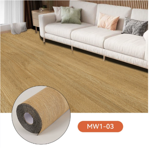 Gray wood grain flooring