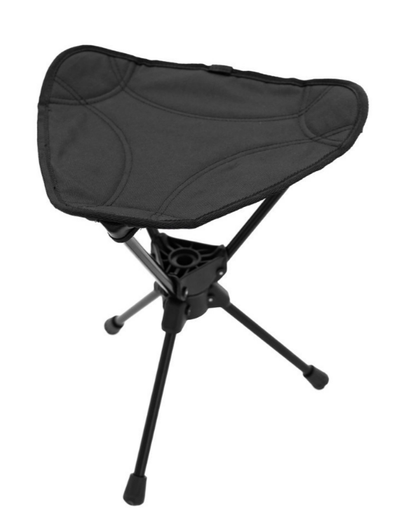 Triangular folding and rotating stool