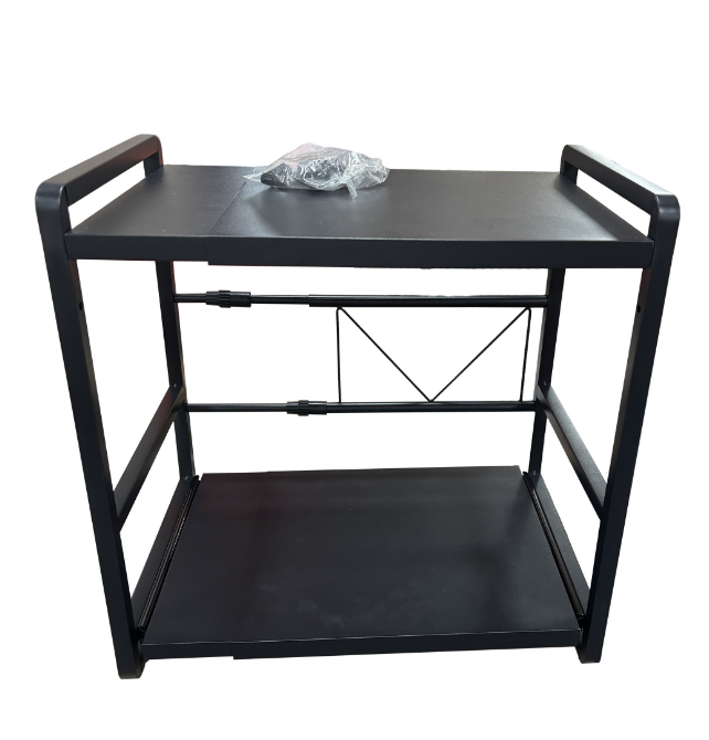 Microwave oven rack sliding type