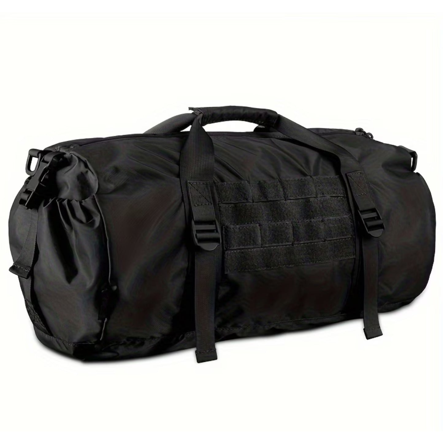 Tactical nylon bucket-style gym bag