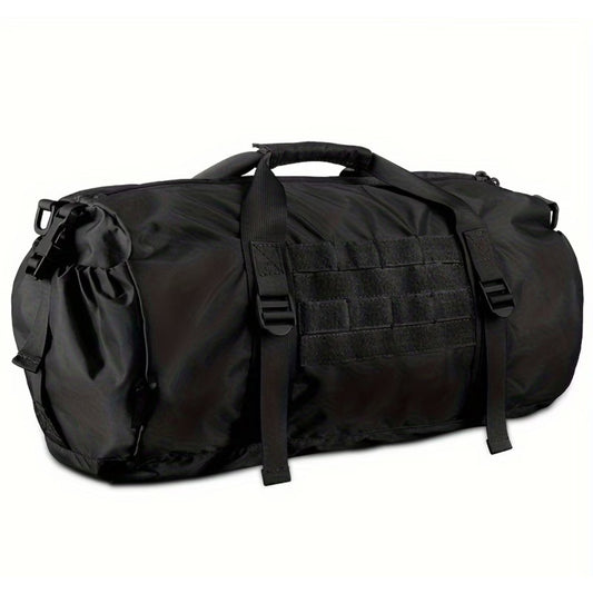 Tactical nylon bucket-style gym bag
