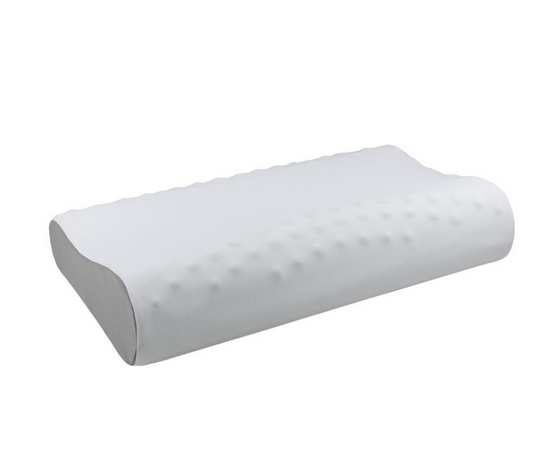 Memory foam pillow with massage function, high and low pillow