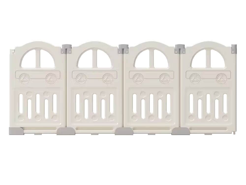 UBRAVOO Erweiterungsplatten für Baby-Laufstall aus Kunststoff für Babys und Kleinkinder – 2 Platten EDP0001 (Grau+Weiß)