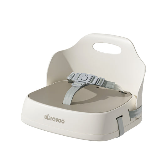 Medien 2 in Modal öffnen  Medien 3 in Modal öffnen UBRAVOO Kinder Sitzerhöhung Stuhl, Kindersitzerhöhung Klappbar mit PU Kissen & Abnehmbarem Tablett