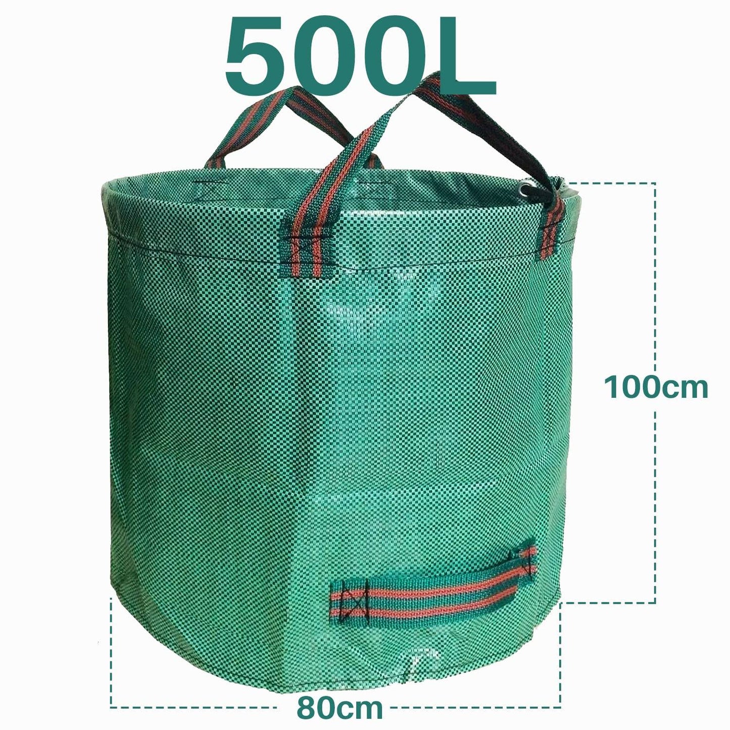 1X 272l Gartensack Laubsack Gartenabfallsack stabil - Gartensäcke für Gartenabfälle - Laubsäcke Rasenschnitt - Grünschnittsäcke faltbar, groß, robust aus Polypropylen-Gewebe