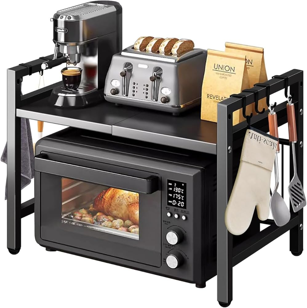 Microwave oven rack black single layer N rack