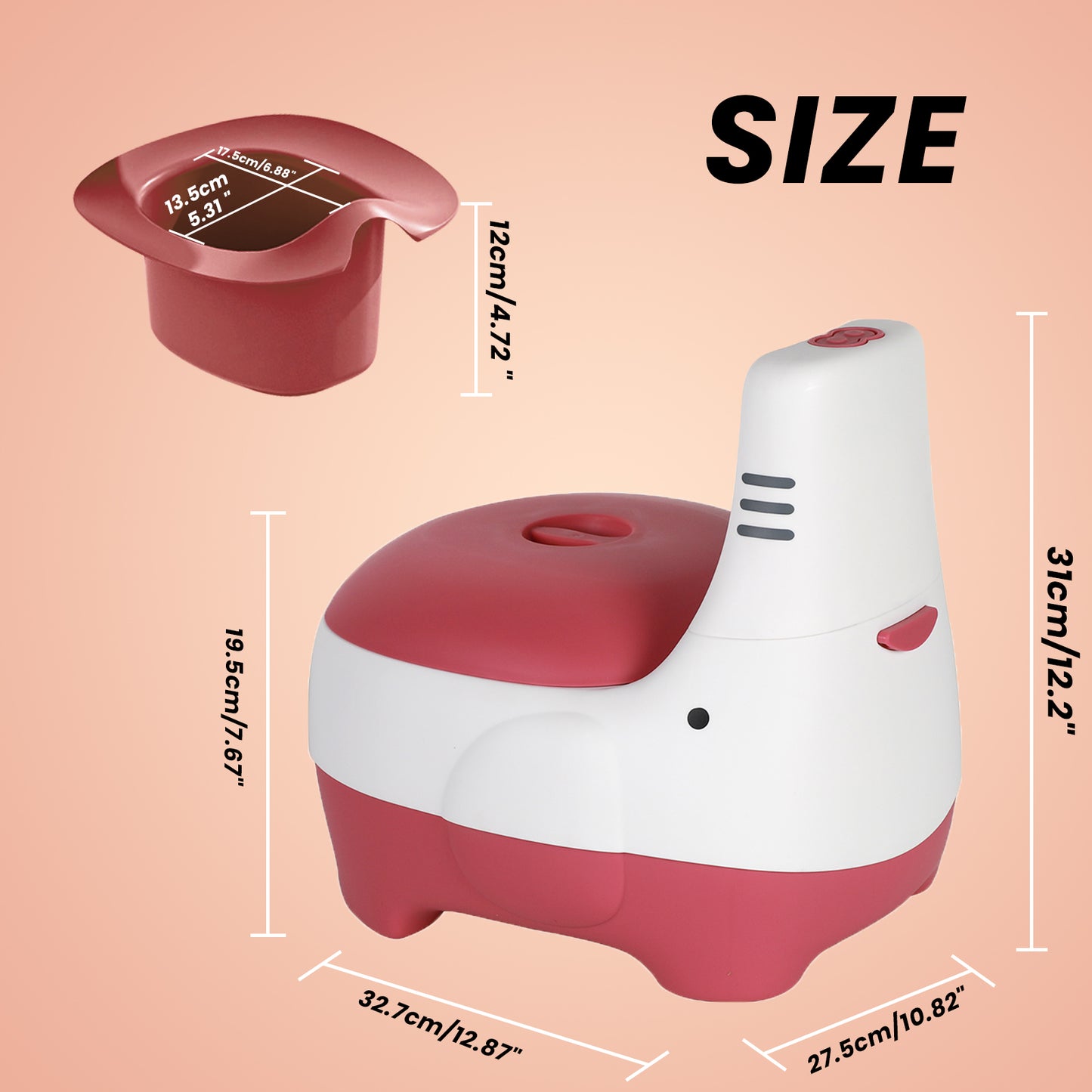 UBRAVOO Baby potty seat, convenient and quick, for training your baby to use the toilet.