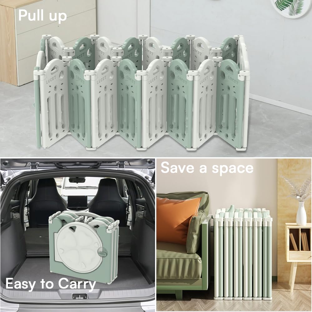 UBRAVOO Erweiterungsplatten für Baby-Laufstall aus Kunststoff für Babys und Kleinkinder – 4 Platten