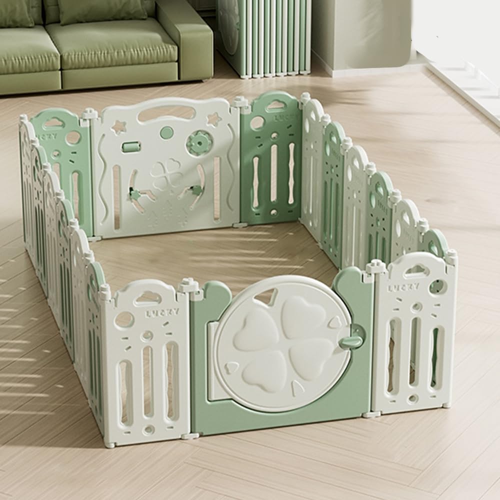 UBRAVOO Erweiterungsplatten für Baby-Laufstall aus Kunststoff für Babys und Kleinkinder – 4 Platten