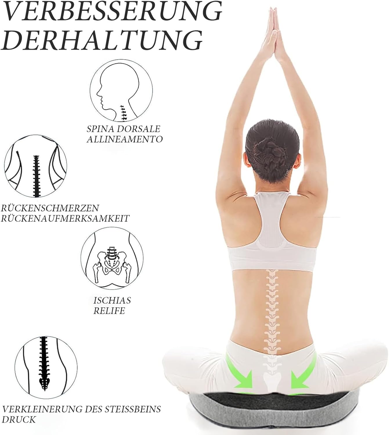 Anti-Dekubitus Sitzkissen – Orthopädisches Donut-Kissen