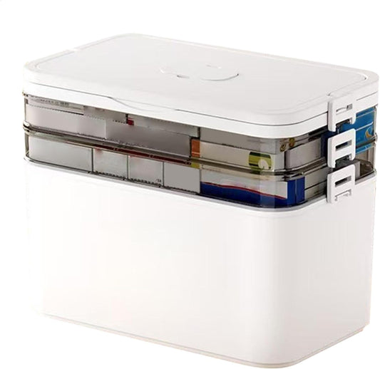 Medizinspeicherbox - Reisepillenkoffer mit Griff | Multi -Layers Medicine Cabinet Organizer Storage Box mit großer Kapazität für Zuhause