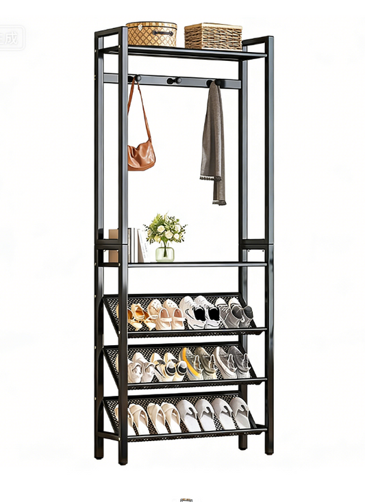 4-tier shoe and hat rack