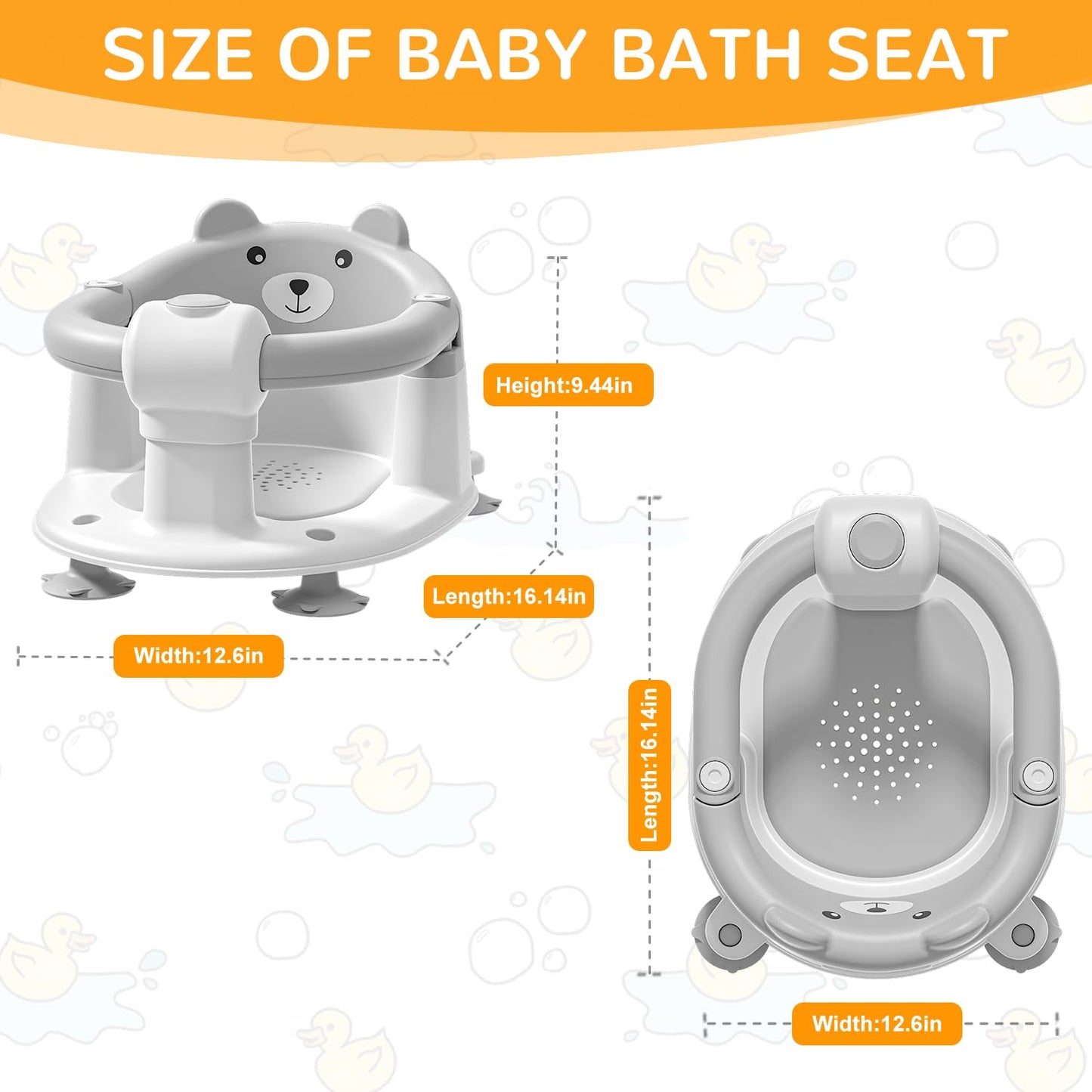 Swivel Bath Seat, 6 - 12 months, Max. 10 kg
