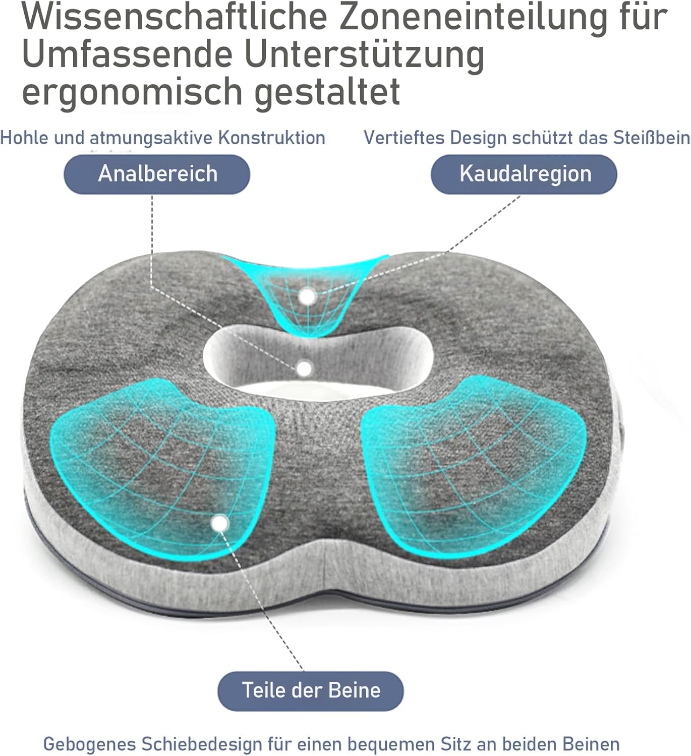 Anti-Dekubitus Sitzkissen – Orthopädisches Donut-Kissen