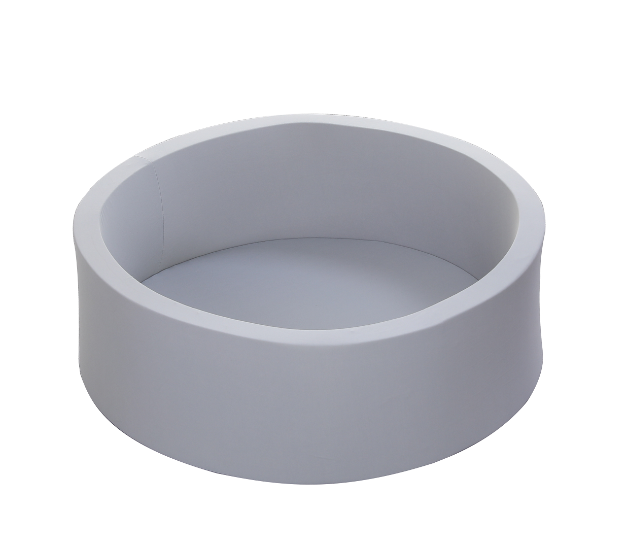 Foam Ball Pit, 35.4" x 11.8" Toddler Ball Pit, Soft Round Child Playpen Ball Pool for Kids, Ideal Gift for Baby Indoor and Outdoor Play, Gray, (Balls Not Included)