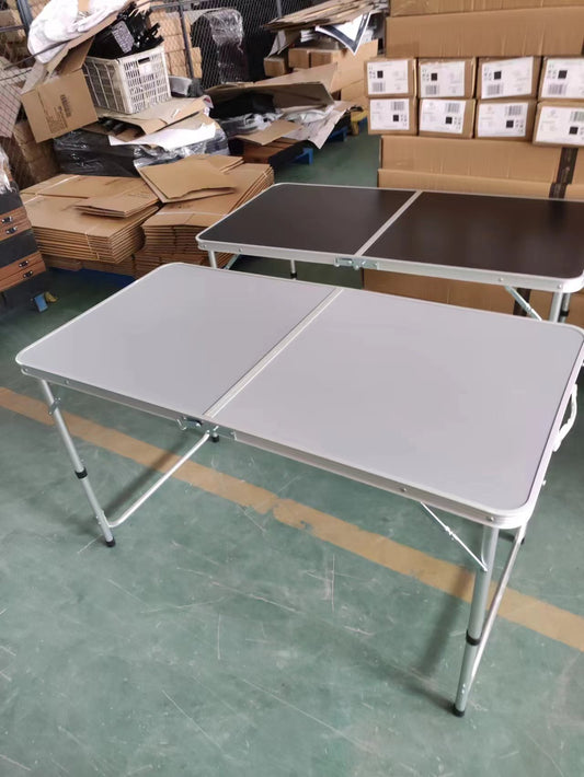multifunctional folding table, for camping, markets, wallpaper table, for festivals in the garden, height-adjustable