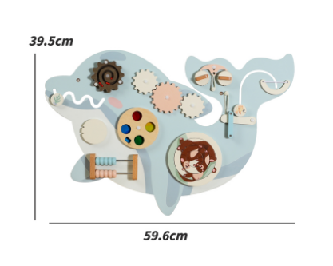 Aktivitätswandpaneele – Ab 18 Monaten – Montessori-Sensorik-Wandspielzeug – 11 Aktivitäten – Beschäftigtes Brett – Dekoration für das Kleinkindzimmer