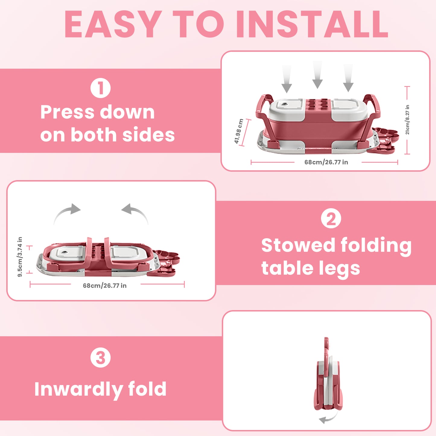 Baby Bath with Thermometer, Foldable Baby Bathtub, Non-Slip Portable Folding Bath with Seat Mat, Baby Bathtub, Baby Bathtub, Portable Travel Bathtub for Newborns from 0-36 Months baby bath tub baby bath