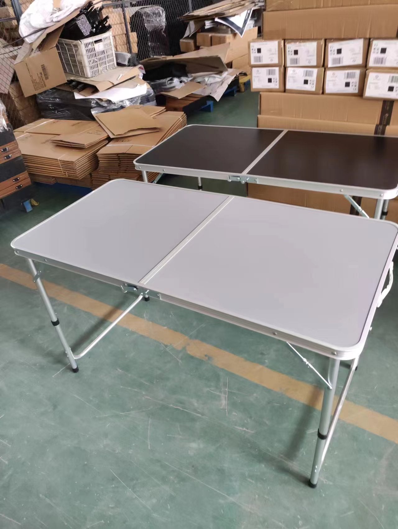 multifunctional folding table, for camping, markets, wallpaper table, for festivals in the garden, height-adjustable