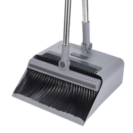 The Three-in-one Set of Broom, Dustpan and Floor Brush Is Easy To Carry and Clean, Suitable for Kitchen and Bathroom To Create A Good Sleeping Environment