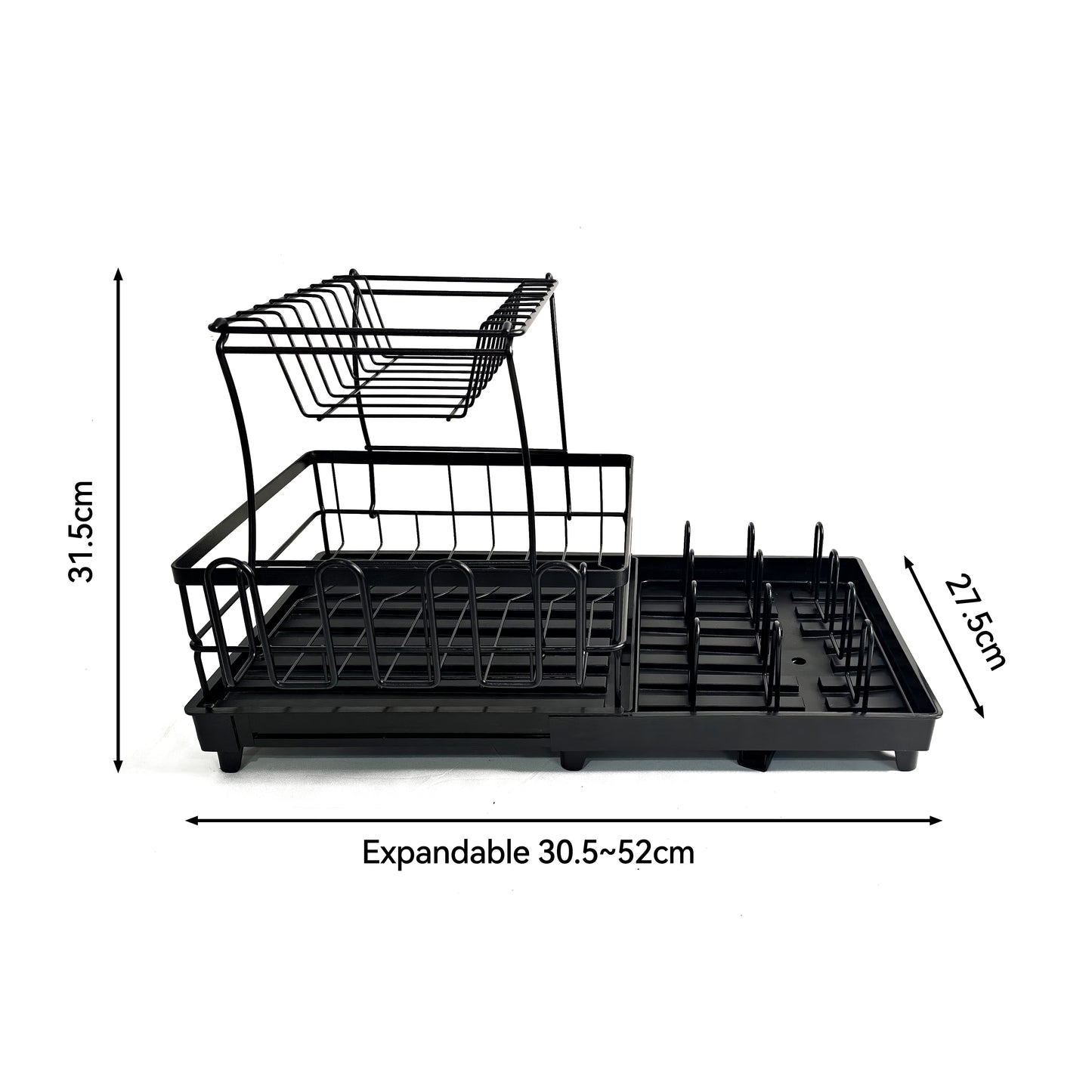 Dish drain rack retractable large capacity bowl and chopstick storage box bowl rack kitchen rack drain rack dish rack