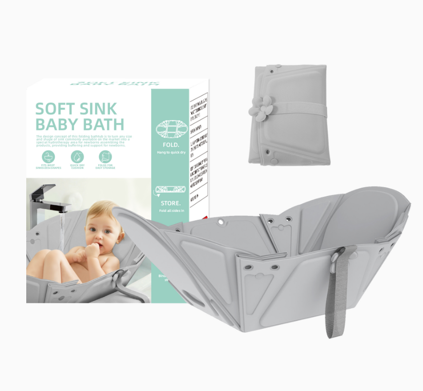 Zhenhui Children's Folding Basin Mat - Gray