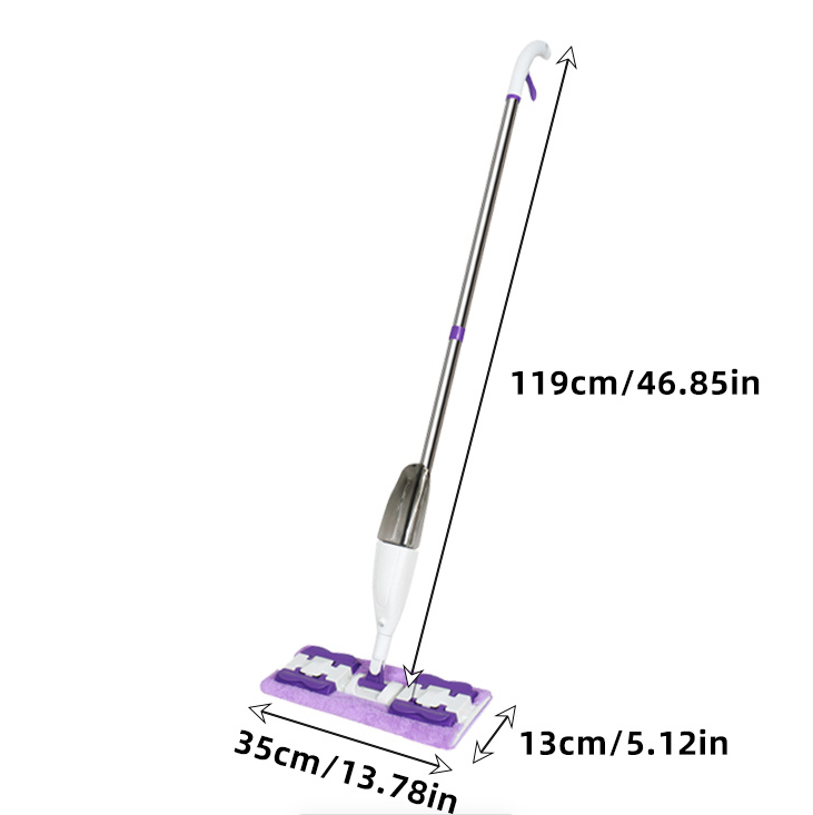 Cloth-covered spray mop