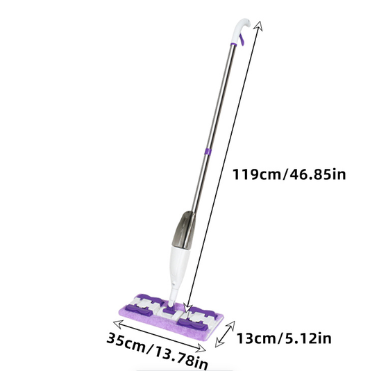 Cloth-covered spray mop