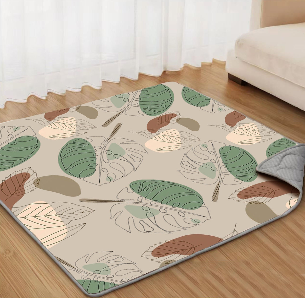 Baby Play Mats for Floor, 50x50 Playpen Mat, Thicken Cushioning Padding Foam Playmate for Baby and Toddlers Infants, Non-Slip & Machine Washable,