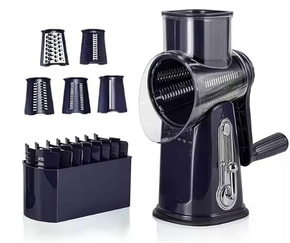 Kitchen Artifact 5 in 1 Food Chopper,2025 New 5 in 1 Gourmet Cheese Grater, Preservea Grater,Cheese Grater,5 in 1 Cheese Rotary Grater
