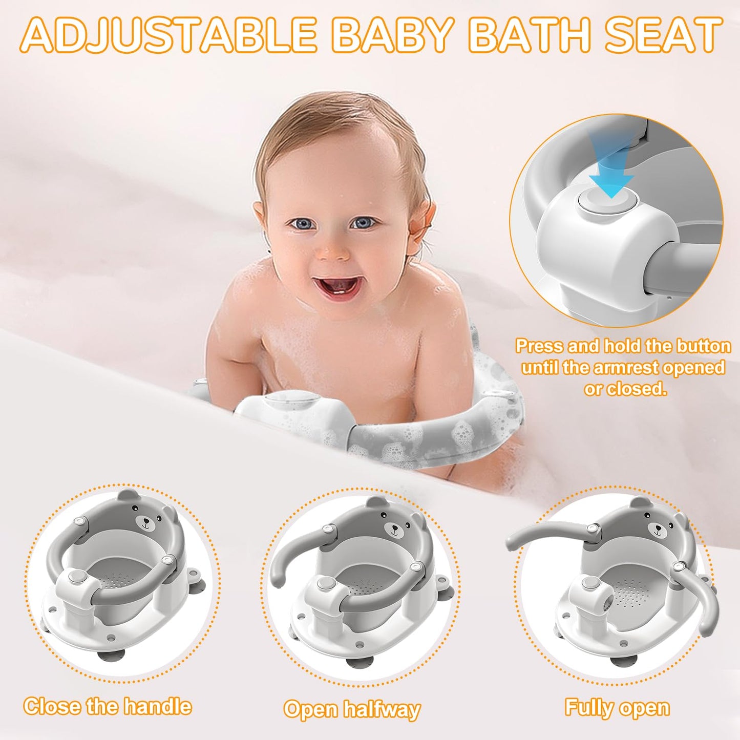 Swivel Bath Seat, 6 - 12 months, Max. 10 kg