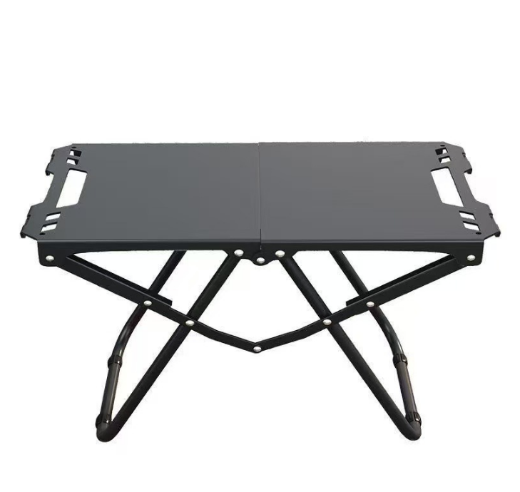 Outdoor camping table layout - black