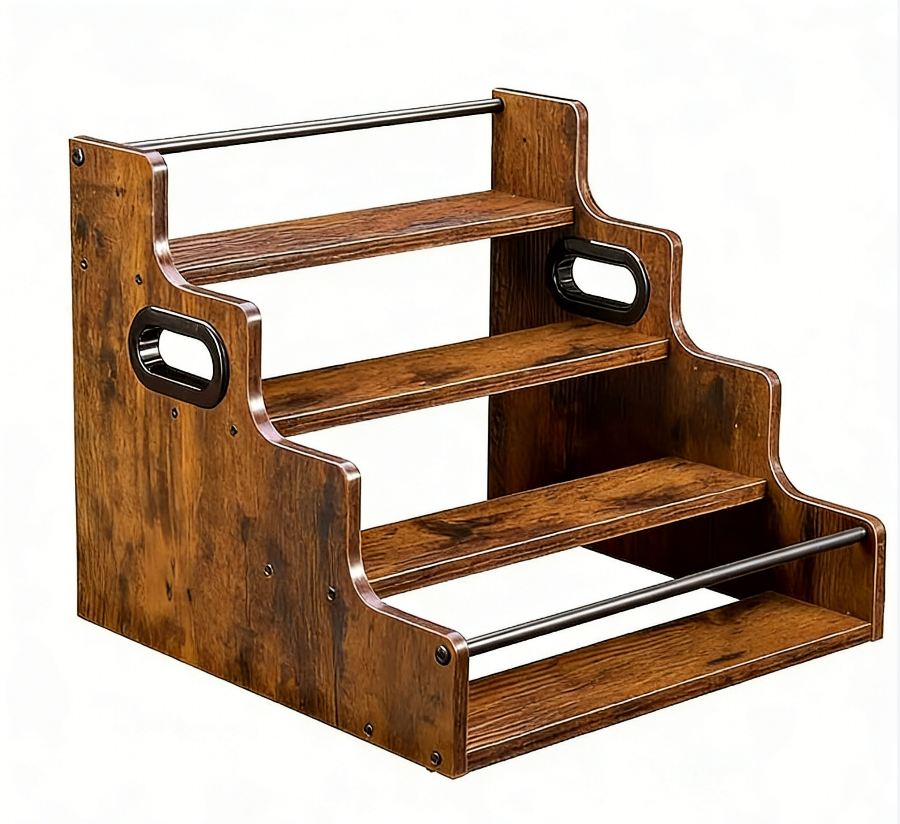 Four-tiered display stand