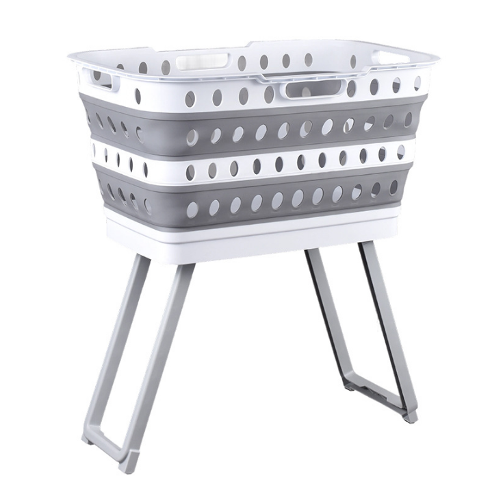 Folding Leg Laundry Basket - 43L