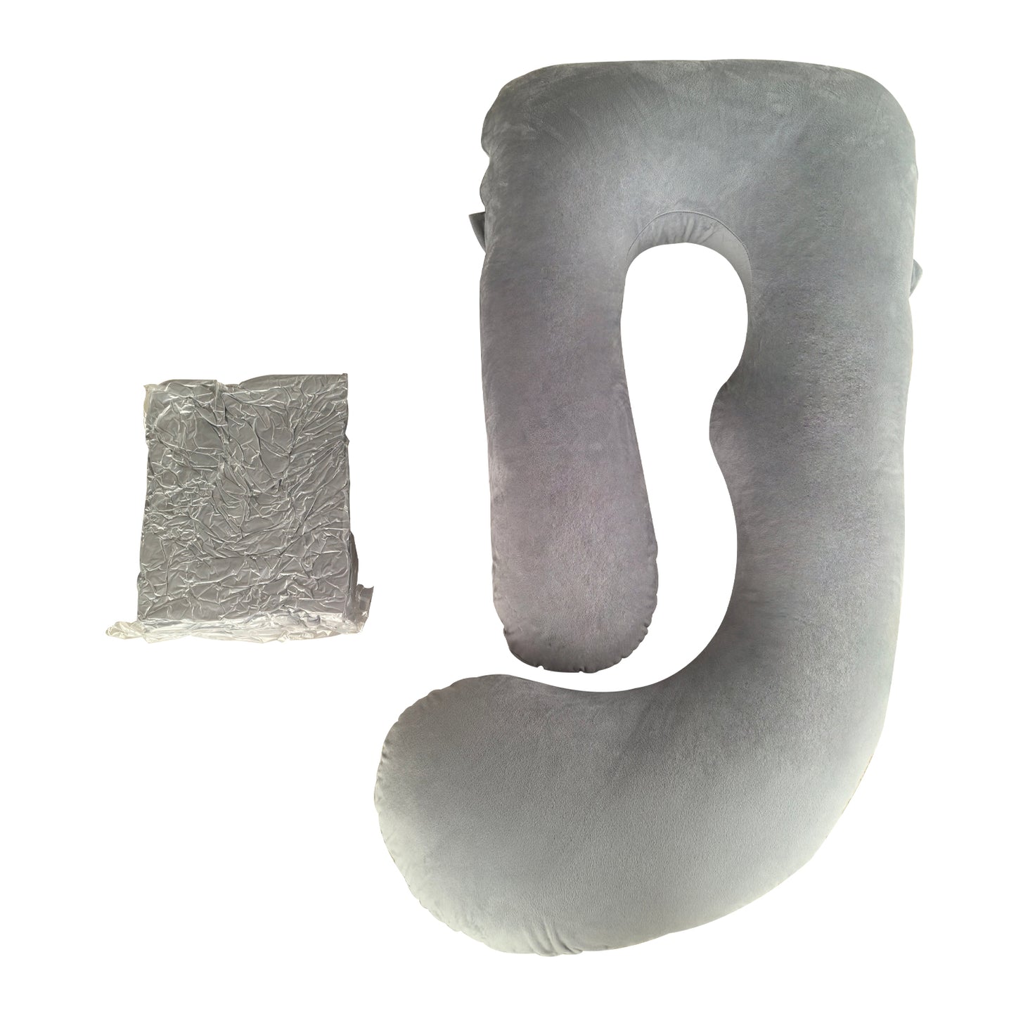 Pregnancy Pillow for Sleeping, J Shaped Full Body Pillow Pregnancy Pillows, Maternity Pillow Support for Back, Hips, Legs for Pregnant Women, With Washable Velvet Cover